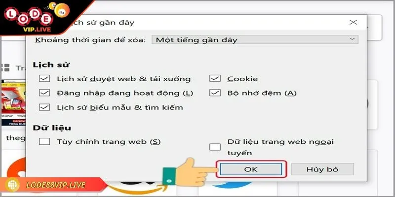 Lode88 không vào được và cách xử lý để truy cập nhanh 3 Lode88 không vào được do lỗi trình duyệt nên xóa lịch sử